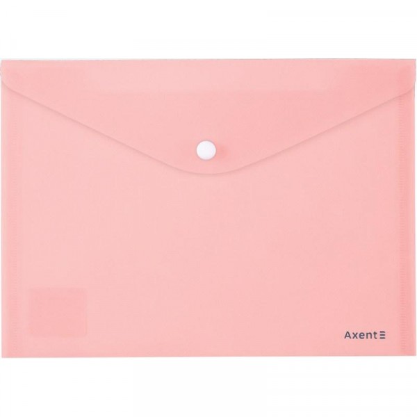 Папка на кнопке А5 Axent Pastelini, розовая 1522-10-A