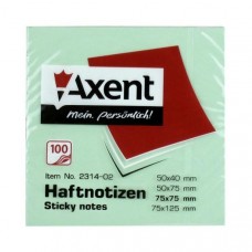 Стикеры Axent 75*75*100 л зеленый пастель 2314-02-A