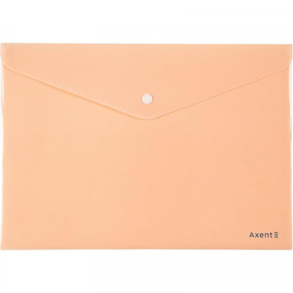 Папка на кнопке А4 Axent Pastelini, персиковая 1412-42-A