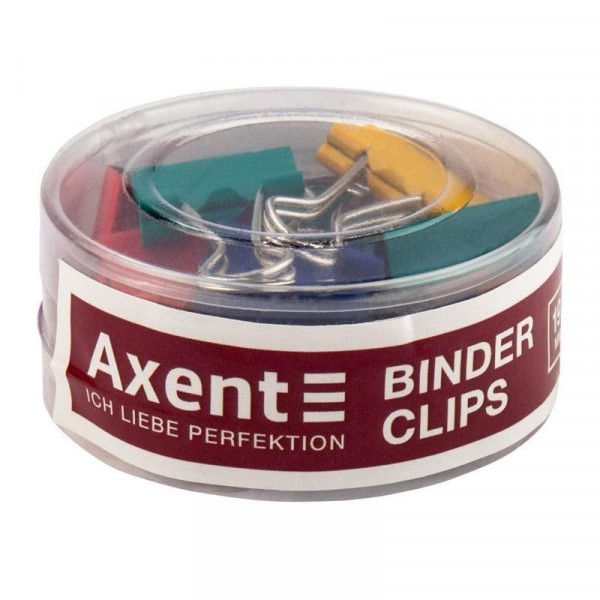 Биндеры Axent 19 мм 12 шт цветные 4409-A