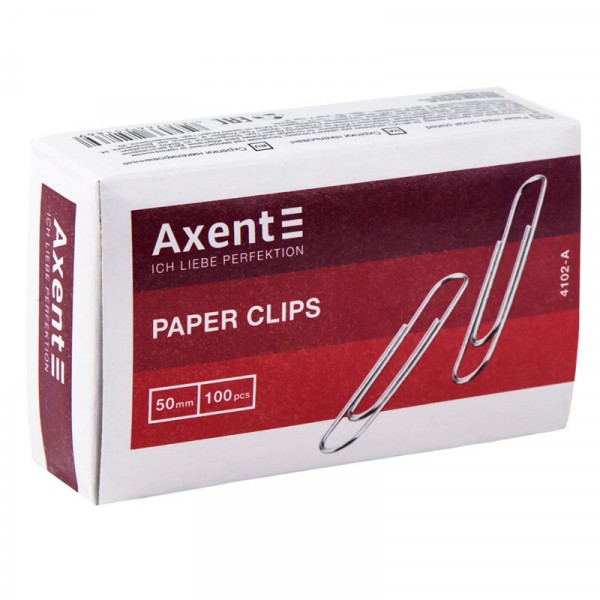 Скрепки круглые Axent 50 мм 100 шт 4102-A