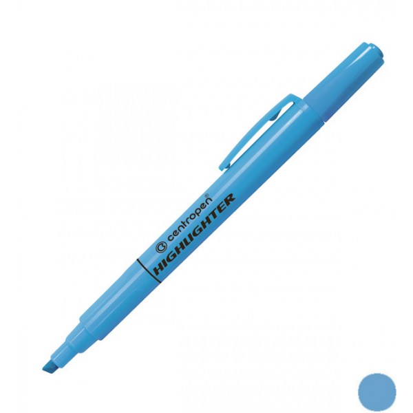 Маркер текстовый Centropen 8722 1-4 мм голубой 8722/03