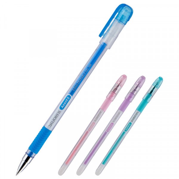 Ручка гелевая пиши-стирай Axent Student 0,5 синяя AG1071-02-A
