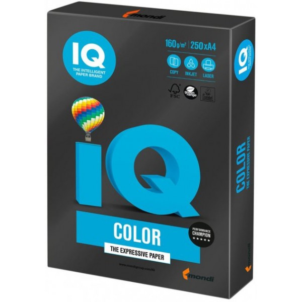 Бумага А4 IQ Color B100 насыщенный черный IQCol A4/80-black B100