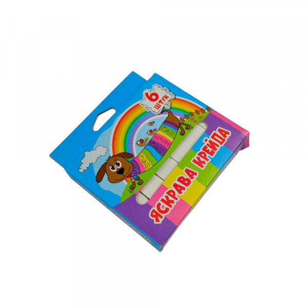 Мел белый JUMBO 6 шт iTEM, квадратный, уп.картон iTEM10019W06