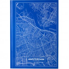 Тетрадь А4 96 л тв переплет клетка Maps Amsterdam 8422-507-A