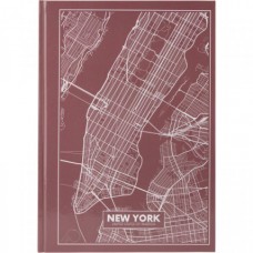 Тетрадь А4 96 л тв переплет клетка Maps New York 8422-543-A