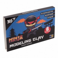 Пластилін Yes Ninja 8 кол 160г 540630