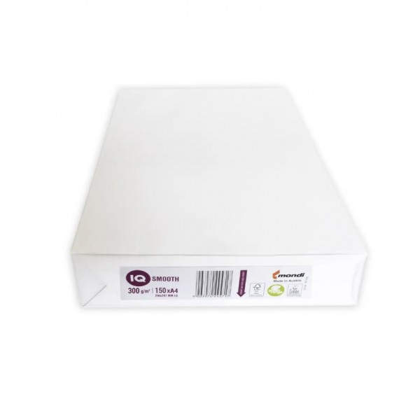 Бумага офисная А4 IQ Smooth 300 г/м2 150 л IQSmh A4/300