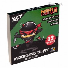 Пластилін Yes Ninja 12 кол 240г 540620