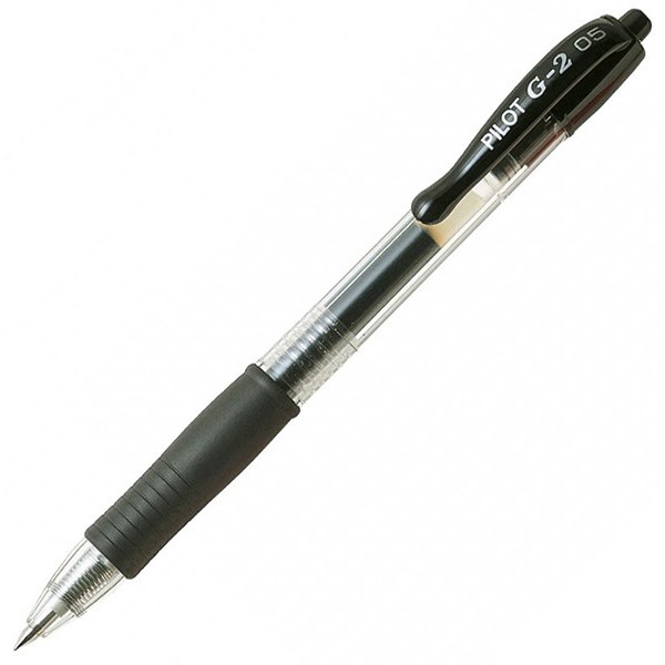 Ручка гелевая автомат Pilot BL-G2-5 0,5 черная BL-G2-5-B
