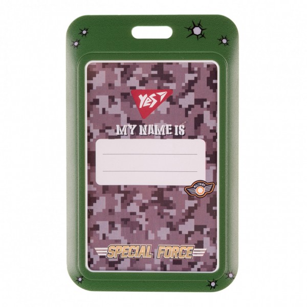 Бейдж-слайдер вертикальный Yes Military 940318