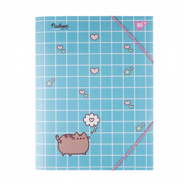 Папка на резинках А4 Yes Pusheen Hearts 492215