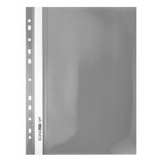Швидкозшивач А4 з перф. Economix Light, сірий глянець E38504-10