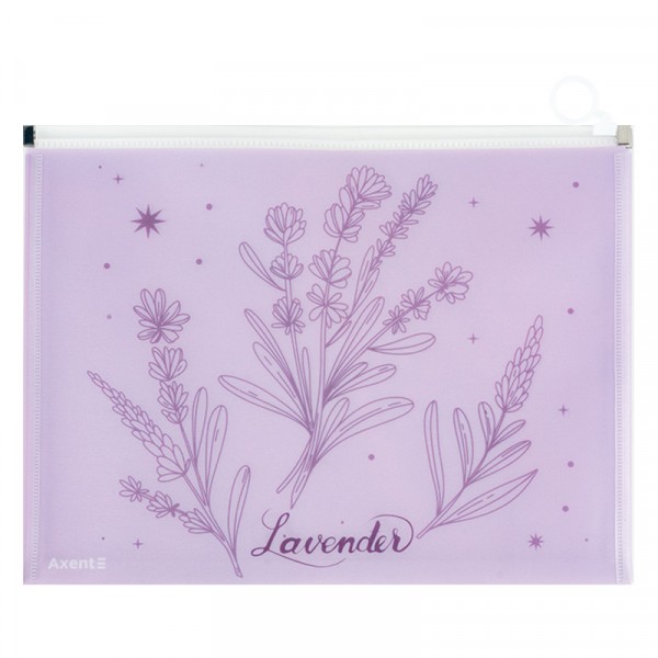 Папка zip-lock A4+ Axent Lavender-2 1497-37-A