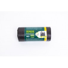 Пакеты для мусора 35л/30шт с ручками ЕКО B. 13мкм 50х69см HD, черные 4820127251279