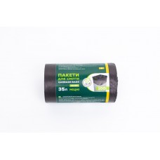 Пакеты для мусора 35л/100шт ЕКО B. 7мкм 48х55см HD, черные 4820127251149
