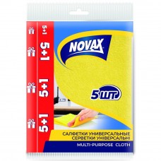 Салфетки вискозные унив. 6шт/уп., Novax 30*34см, 4823058307459