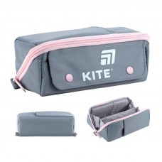 Пенал м'який Kite 2702-1 сіро-троянд K25-2702-1
