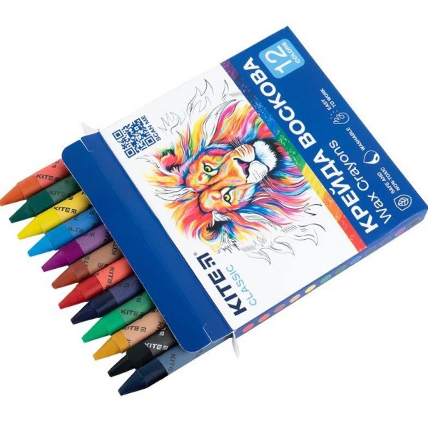 Крейда воскова Kite Classic 12 кол K-070