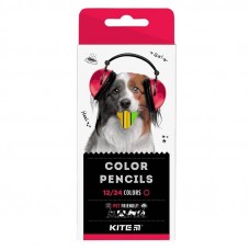 Карандаши Kite Dogs двусторонние 12 цв K22-054-1