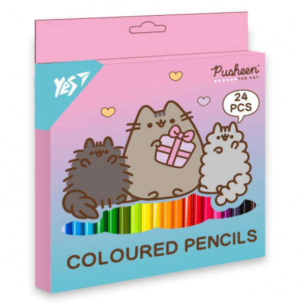 Карандаши Yes Pusheen Stormy and Pip 24 цв 290741