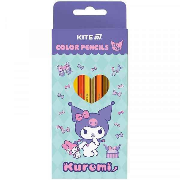 Карандаши Kite двусторонние 12 цв HK-2 HK25-054-2