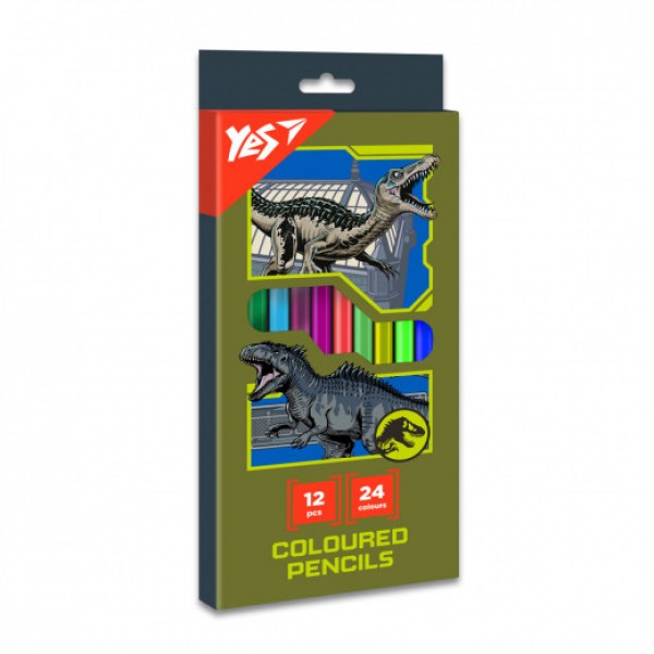 Карандаши Yes Jurassic World 12/24 цв 290748