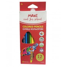Карандаши Maxі трехгранные 12 цв MX15143