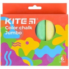 Крейда кольорова JUMBO 6 шт Kite Fantasy, кругла, уп. картон K22-073-2