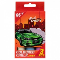 Мел цветной JUMBO 3 шт Street Drift круглый 400494