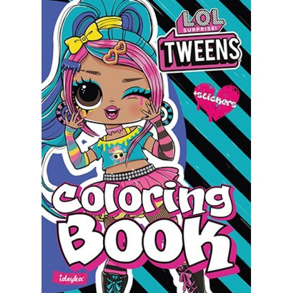 Розмальовка із наклейками Tweens Emma Emo LCB8
