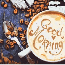 Картина за номерами обкладинка Натюрморт Good Morning 40х40 см KHO5523