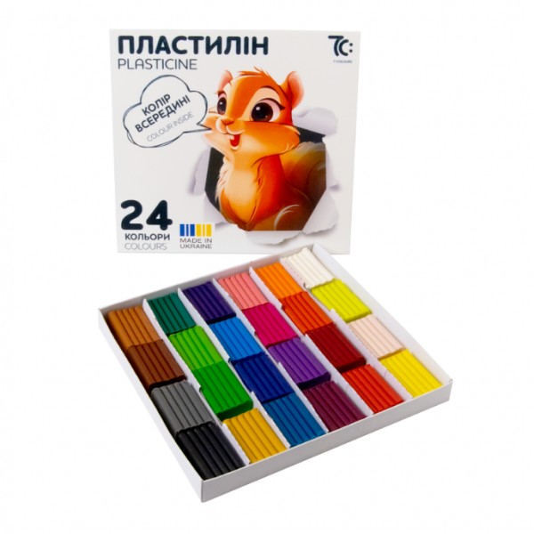 Пластилин 7С 24цв. 192г, стек 7C32401