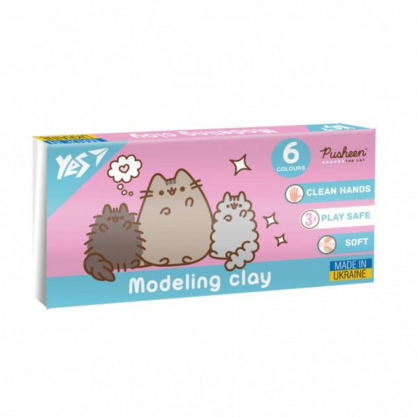Пластилін Yes Pusheen 6 кол 120г 540651