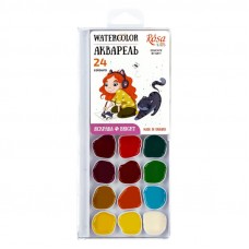 Акварель Rosa Cats with a Girl 24 кол., б/к, пластик 301208