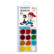 Акварель Rosa Cats with a Boy 24 цв., б/к, пластик 301207