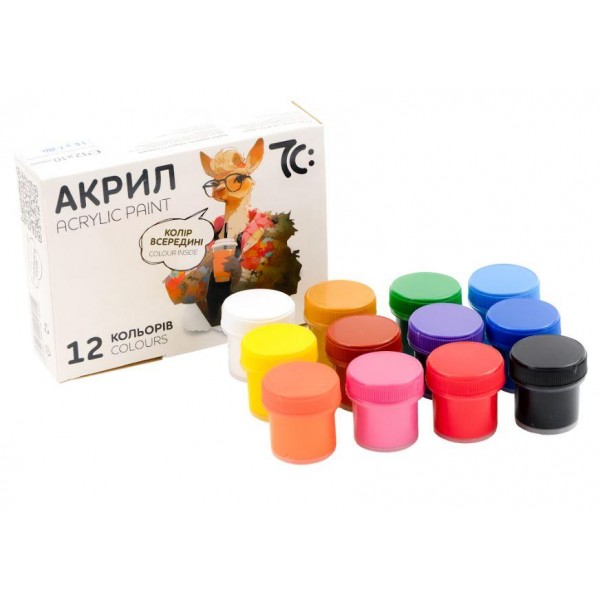 Фарби акрилові 7С: 12 кол/10 мл 7C51202