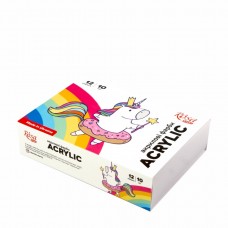 Краска акриловая 12 цв 10 мл Unicorn Rosa Start 322111006