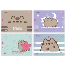 Альбом для малювання А4 28 л скоба з перфорацією 100 г/м2 Pusheen Асорті дів 130590
