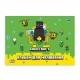 Альбом для рисования А4 20 л скоба с перфорацией 100 г/м2 Minecraft girls Ассорти дев 130599