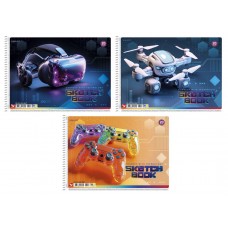 Альбом для рисования А4 20 л спираль 120 г/м2 8047 Ассорти мал PB-SC-020-8047