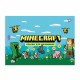 Альбом для рисования А4 12 л скоба с перфорацией 100 г/м2 Minecraft girls Ассорти дев 130598