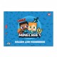 Альбом для малювання А4 12 л скоба з перфорацією 100 г/м2 Minecraft Асорті малий 130595