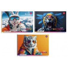 Альбом для рисования А4 20 л спираль 100г/м2 STAR Ассорти уни PB-SC-020-8536