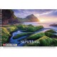 Альбом для рисования А4 30 л спираль 120г/м2 УФ лак Ассорти уни PB-SC-030-8034