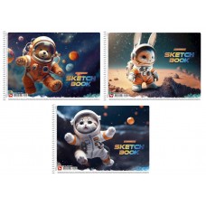Альбом для рисования А4 20 л спираль 120 г/м2 8012 Ассорти уни PB-SC-020-8012