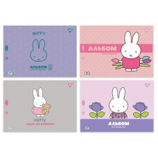 Альбом для малювання А4 20 л скоба з перфорацією 100 г/м2 Miffy Асорті дів 130594