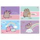 Альбом для рисования А4 20 л скоба с перфорацией 100 г/м2 Pusheen Ассорти дев 130589