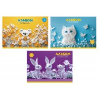 Альбом для рисования А4 30 л склейка 100 г/м2 8552 STAR Ассорти дев PB-GB-030-8552